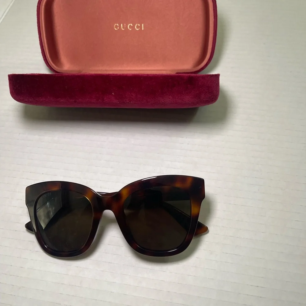 GUCCI SUNGLASSES GG 0029SA 002 HAVANA/BROWN - Picture 3 of 13